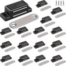 Fecho Magnético para Armário FNFAI Kit com 16 Unidades Preto