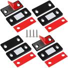 Fecho Magnético para Armário Jiayi, Kit com 4 Unidades, Ultrafino, 10 lb Fecho Magnético para Armário Jiayi, Kit com 4 Unidades, Ultrafino, 10 lb