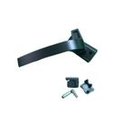 Fecho maxim-ar puxador alavanca aluminio preto linha 25 baguete