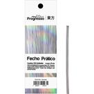 Fecho Metálico Nacarado 4 MMX 11 CM. Pacote com 100