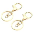 Fecho Mosquetão Lagosta Com Girador Argola Chaveiro Dourado 30x68mm 20pçs 180g Fecho Mosquetão Lagosta Com Girador Argola Chaveiro Dourado 30x68mm 20pçs 180g