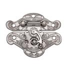 Fecho Oriental Grande Trabalhado 2 Peças Metal Decoração Caixas Artesanato Fecho Oriental Grande Trabalhado 2 Peças Metal Decoração Caixas Artesanato