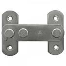 Fecho Para Janela Alianca Niquelado 75Mm - 81110 ./ Kit Com 10 Peças