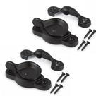 Fecho para janela tipo sash HASWARE em metal, resistente às intempéries, kit com 2 unidades, preto Fecho para janela tipo sash HASWARE em metal, resistente às intempéries, kit com 2 unidades, preto