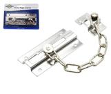 Fecho para porta com corrente cromado brasfort