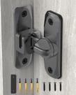 Fecho para Porta de Celeiro YogePote 90/180 Liga de Zinco Cinza Fecho para Porta de Celeiro YogePote 90/180 Liga de Zinco Cinza