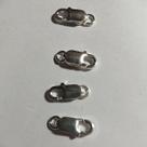 Fecho Prata 16 x 6 mm Para Cordão e Pulseira