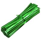 Fecho prático metalizado verde 12 cm 100 unidades Fecho prático metalizado verde 12 cm 100 unidades