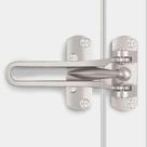 Fecho Seguranca Porta Pega Ladrao Premium Cromado Metal Luxo