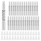 Fechos de êmbolo para tela de janela LEWEREST 4x38mm, alumínio, pacote com 30
