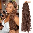 Fechos macios de cabelo de crochê de 18 polegadas, 8 pacotes para mechas de borboleta