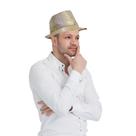 Fedora Hat Dress Up America Sequin para adultos com luzes LED