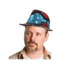 Fedora Hat Dress Up America Sequin para adultos vermelho e azul Fedora Hat Dress Up America Sequin para adultos vermelho e azul