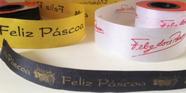 Feliz Páscoa Fita de Tafetá 36mm - Fitex