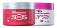 Felps cronograma lumiforce s.o.s.+ banho verniz 2x300g