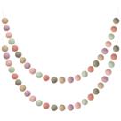 Felt Ball Garland Boao Colorful Pom Pom 2,5 cm e 2 m de comprimento 24 bolas