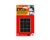 Feltro 3M Anti-Risco Quadrado Preto C P 12Pcs Blister