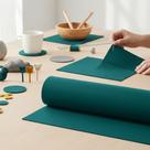 Feltro Felt Art Azul Mediterraneo Rolo 1,40x10,00m Textil Poliéster