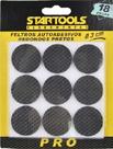 Feltro protetor adesivo redondo 3cmx4mm 18pcs - STARTOOLS