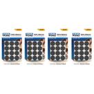 Feltro Protetor Adesivo Tekbond 20mm Redondo Preto Kit Econômico 96 Unidades - Anti-Risco e Silencioso para Pés de Cadeira e Móveis