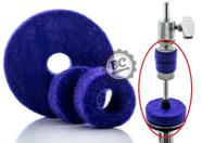 Feltros para Presilha de Máquina de Chimbal Gorilla Roxo FPHHR Kit para Presilha e Base da Máquina