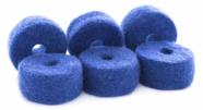 Feltros Tribal Percussion Kit com 6 Feltros (Azul) em Lã de Carneiro para Estante de Prato