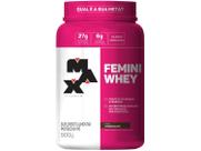Femini whey protein com colageno 900g max titanium chocolate