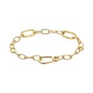 Feminino 925 Prata Esterlina Banhado a Ouro Rosegold Trevo Da Sorte Mini Charme Para Mim Pulseira