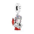 Feminino 925 Prata Melhor Amigo Mochila Encantos Pingentes Contas Caber Pulseira Pandora Jóias Diy