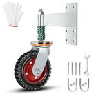 Fence Gate Wheel WOUDY de 8 polegadas Heavy Duty 600 libras com capacidade prateada