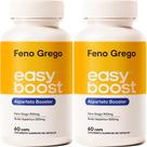 Feno Grego Easy Boost C/ Ácido Aspártico 120caps Kit 2x