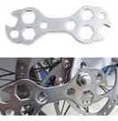 Ferramenta de Ajuste de Roda Bike Chave 10 em 1: Kit Multifuncional Portátil em Aço Carbono Fino