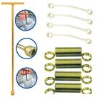 Ferramenta de Chave T 10mm 42cm + 4 Molas Apoio + 4 Tirantes