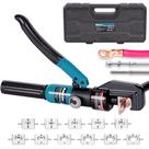 Ferramenta de Crimpagem Hidráulica AMZCNC 10 Toneladas 12AWG-4/0AWG
