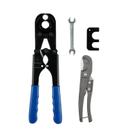 Ferramenta de crimpagem PEX GUOFIS 1/2 polegada 3/4 polegadas com medidor Go-No-Go