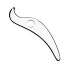 Ferramenta de massagem Allshow Gua Sha em aço inoxidável 4x19 cm