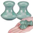 Ferramenta de Massagem Facial Ideayard Gua Sha de Jade - 2 Unidades