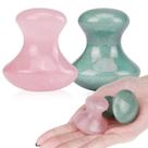 Ferramenta de massagem facial Ideayard Mushroom Gua sha Jade 2 unidades