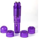 Ferramenta de Massagem Gajoin Mini Portátil com 4 Cabeças Roxa