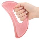 Ferramenta de massagem Gua Sha BBTO com alça de resina rosa