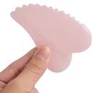 Ferramenta de massagem Gua Sha Comb Ergonflow Rose Quartz