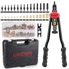 Ferramenta de Rebite GIANTISAN GT607 - 40cm com 15 Mandris e 236 Rebites