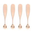 Ferramenta de rolo para olhos de metal LINYUEARUI 4 peças dourado rosé