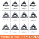 Ferramenta De Torneamento Com Inserto De Carboneto 16IR, Haste Hexagonal, Rosqueada OY880A,