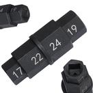 Ferramenta Hexagonal para Eixo de Motocicleta DPTOOL, encaixe 3/8", 17-24 mm