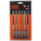 Ferramenta manual bd lima jogo com 6 pecas - BLACK & DECKER