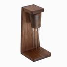 Ferramenta WDT de nogueira feita à mão Ferramenta de distribuição de café expresso com suporte magnético para barista, aço inoxidável 304, 8 agulhas, 0,35 mm