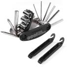 Ferramentas de bicicleta 15 em 1 bicicleta de uso múltiplo kit de ferramentas de bicicleta de reparo de bicicleta chave de fenda soquete extensão haste bomba