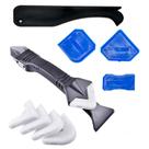 Ferramentas de calafetagem YOBZUO 3 em 1 de silicone com 5 almofadas para cozinha
