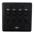 Ferramentas de som de placa de parede WallCat 8 Analog AES3 DMX Intercom Ferramentas de som de placa de parede WallCat 8 Analog AES3 DMX Intercom